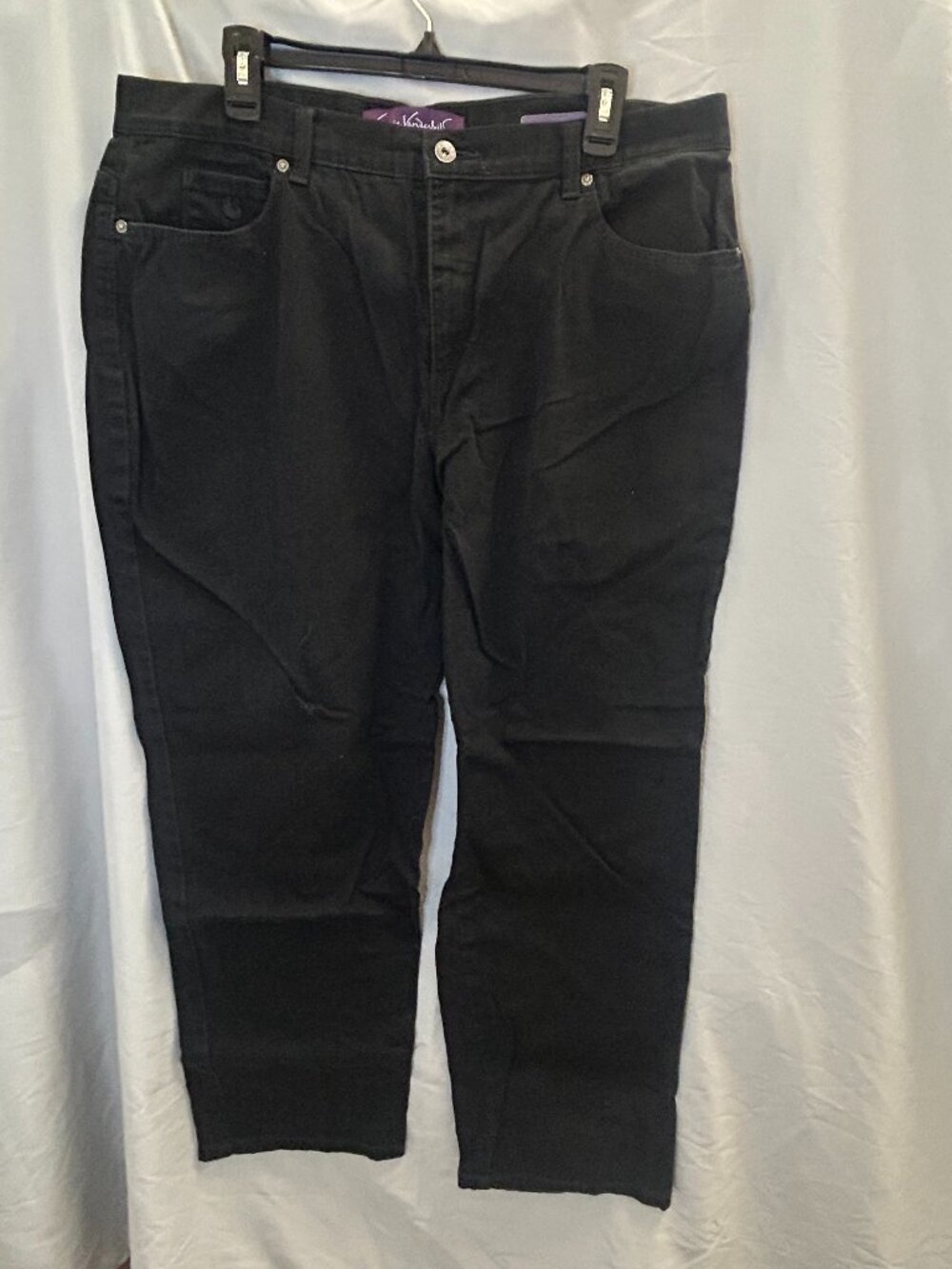 Gloria Vanderbilt Amanda Women's Black Jeans Size 16